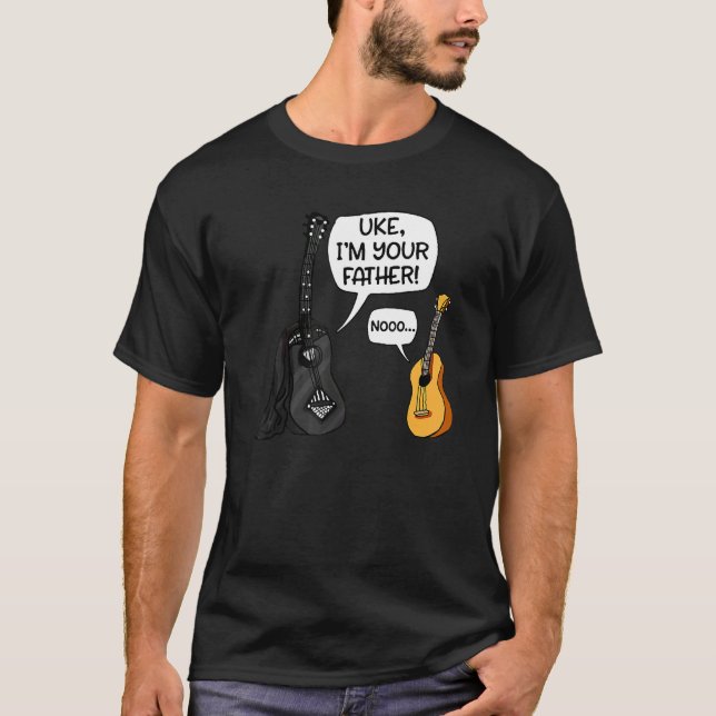 Uke I Am Your Father Ukulele Guitar Music T-Shirt (Front)