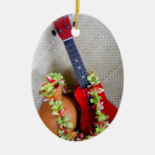 Uke, Lei and Ipu Ceramic Tree Decoration