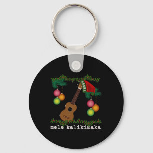 Uke Mele Kalikimaka Ukulele Christmas Songs Aloha  Key Ring
