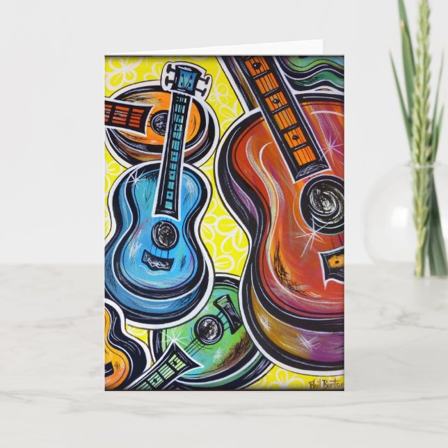 Uke Orchestra Greeting Card (Front)