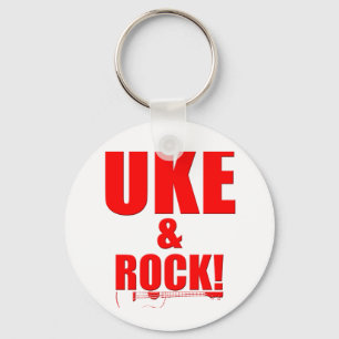 Uke & Rock Key Ring