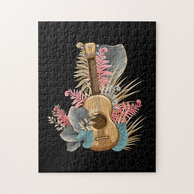 Uke Ukulele Guitar - Musician Guitarist Ukulele Jigsaw Puzzle (Vertical)