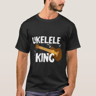 Ukelele King Guitarist Guitar Uke Instrument Hawai T-Shirt