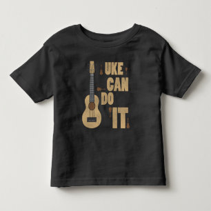 Ukelele Pun Uke Can Do It Funny Player Hawaiian Toddler T-Shirt