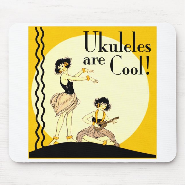 Ukes are Cool! Mousepad (Front)