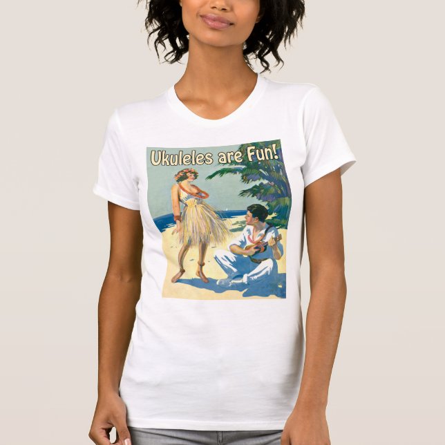 Ukes Are Fun! Ladies Tank Top (Front)