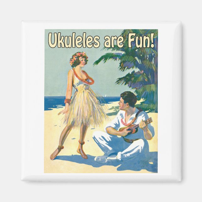Ukes Are Fun! Magnet (Front)