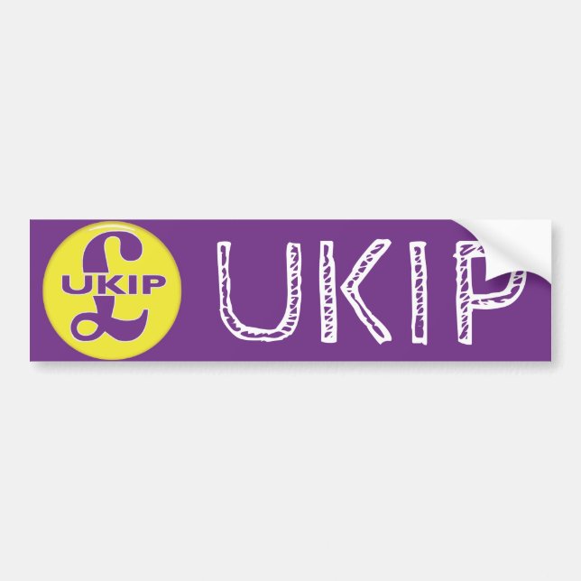 UKIP Independence Party Bumper Sticker (Front)