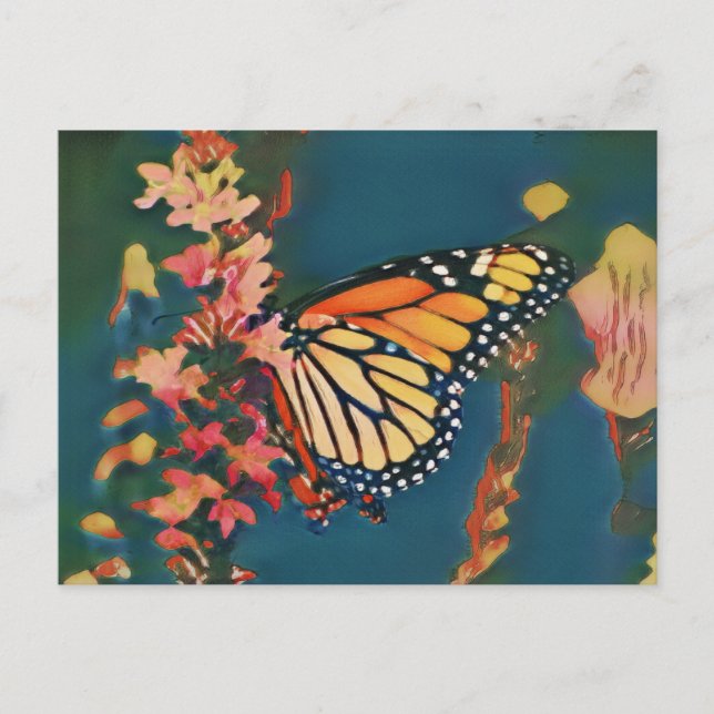 Ukiyo-e Butterfly Postcard (Front)