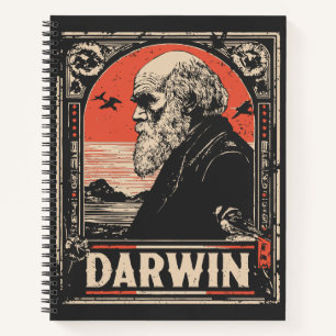 Ukiyo-e Darwin   Evolution Theory Portrait Notebook