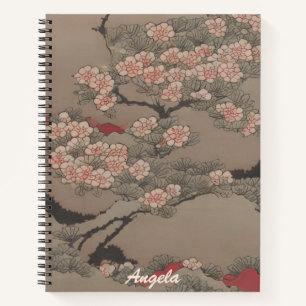 Ukiyo-e Flowering Tree Notebook