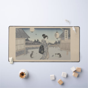 Ukiyo-e Inspired mouse pad– Dramatic JAPAN Desk Mat