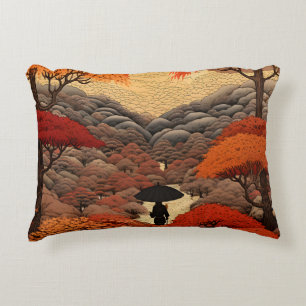 Ukiyo-e Japan autumn Decorative Cushion