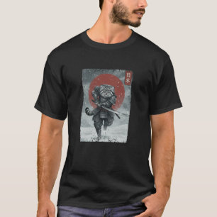 Ukiyo-e Japanese Vintage Warrior Samurai Manul Pal T-Shirt