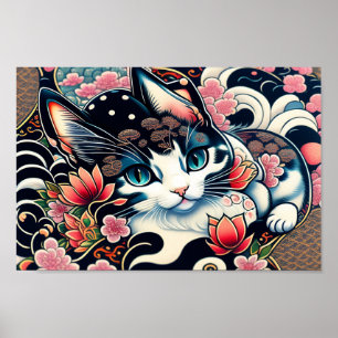 [Ukiyo-e lofi Art Punk City] Kosai Katsushika (Nek Poster