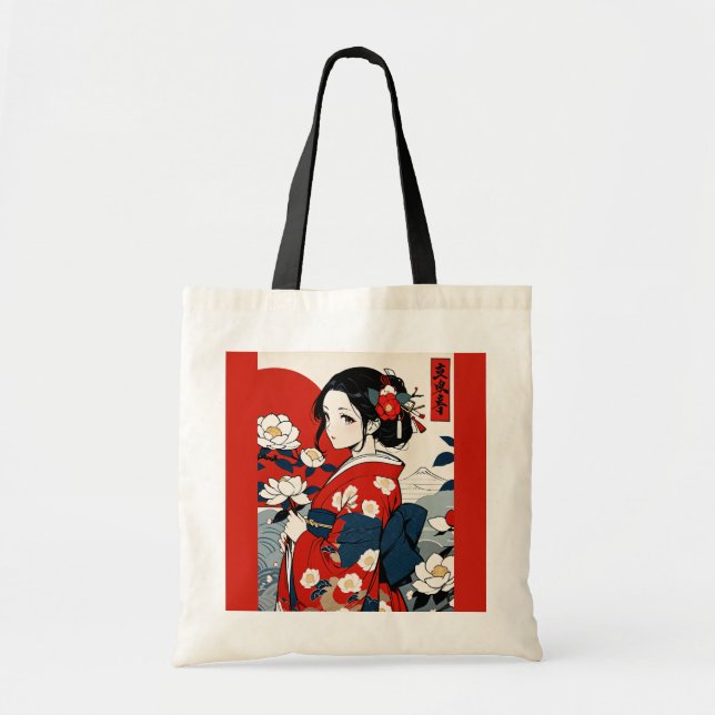 Ukiyo-e Modern Tote Bag (Front)