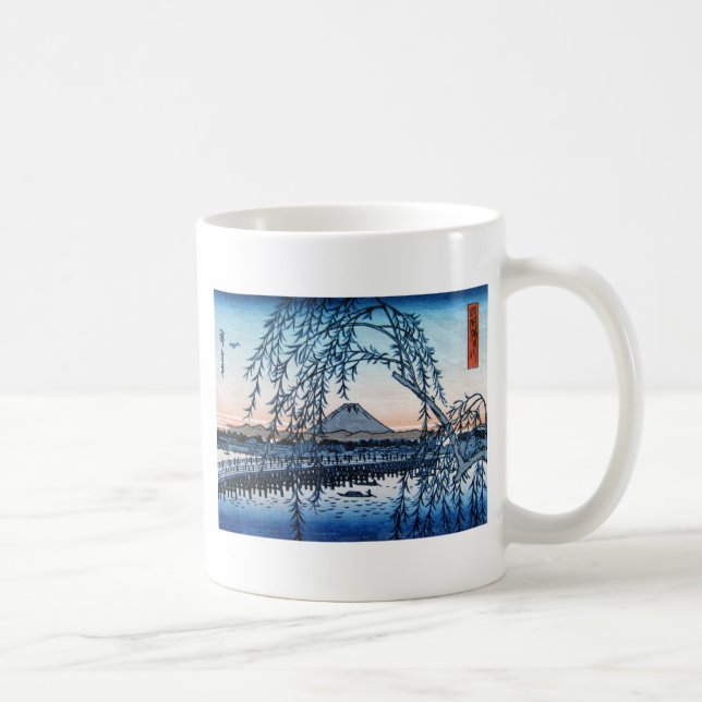 Ukiyo-e Mt. Fuji Japan Coffee Mug (Right)