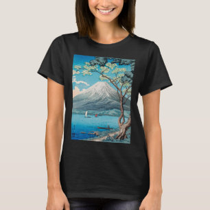 Ukiyo e Mt Fuji Japanese Painting Print Masterpie T-Shirt