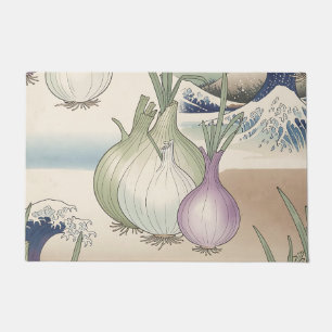 Ukiyo-e Onion Wave Pattern Doormat