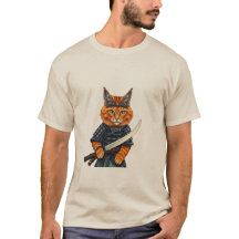 Ukiyo-e Samurai Cat - The Great Wave of Cats Japan