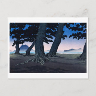 ukiyoe [hasui] A27 Beach at Kaiganji in Sanuki Postcard