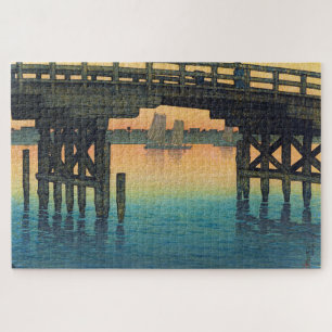 ukiyoe - hasui - C10 - Kaminohashi Bridge .. Jigsaw Puzzle