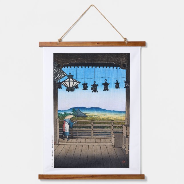 ukiyoe [hasui] C31 Nigatsu Hall, Nara Hanging Tapestry (Front)