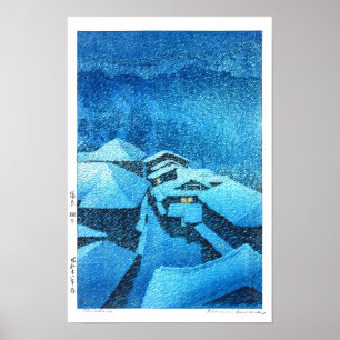ukiyoe - hasui - m04 - Hataori Hot Spring - Poster