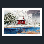 ukiyoe - hasui - m06 - Snow at Shrine Entrance -  Poster<br><div class="desc">Title：社頭の雪（syato no yuki / しゃとう の ゆき / Snow at Shrine Entrance) Artist :川瀬巴水 (Kawase Hasui / かわせ はすい) Kawase Hasui (May 18, 1883 - November 7, 1957) was a woodblock print artist active during the Taisho and Showa periods. He established the world of new prints in an attempt to...</div>