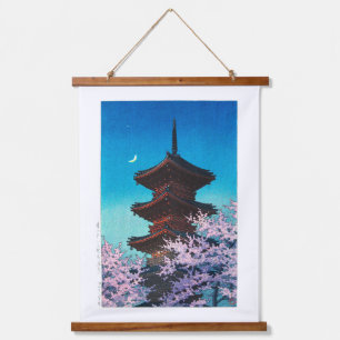 ukiyoe - hasui - m08 - Spring Evening -  Hanging Tapestry