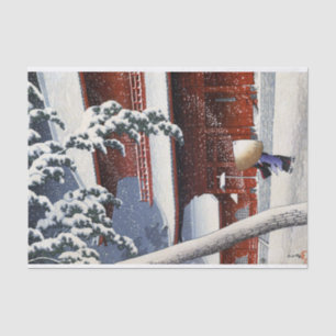 ukiyoe hasui n04 Zōjō-ji Temple in Shiba Tissue Paper