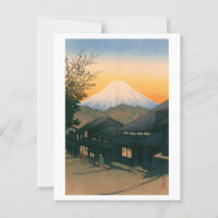 ukiyoe hasui No53 Mt. Fuji seen from Yui-cho