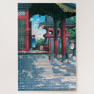 ukiyoe - hasui - No.18 Meguro Fudo Temple - Jigsaw Puzzle
