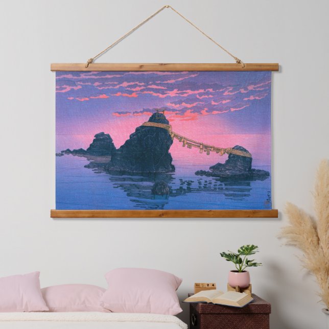 ukiyoe - hasui - No.25 The couple rocks of … Hanging Tapestry (Bedroom)