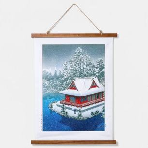 ukiyoe - hasui - No.26 Snow at Inokashira Park - Hanging Tapestry