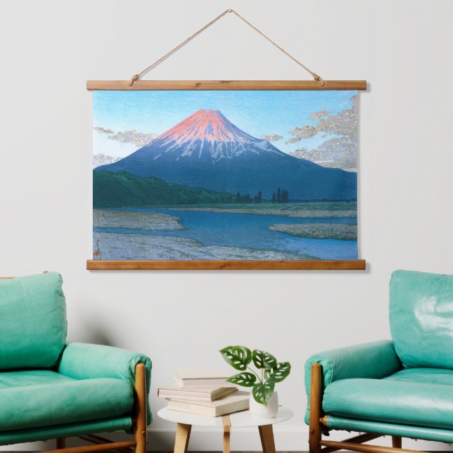 ukiyoe - hasui - No.30 The Fuji River - Hanging Tapestry (Living Room)