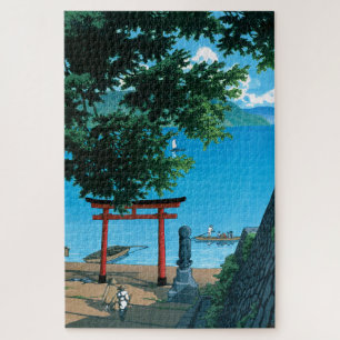 ukiyoe - hasui - No.32 Chuzenji, Utagahama - Jigsaw Puzzle