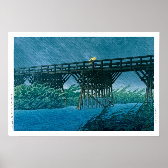 ukiyoe - hasui - No.35 Evening shower at Imai … Poster (Front)