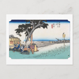 ukiyoe Hiroshige No.27 Fukuroi Postcard