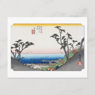 ukiyoe Hiroshige No.32 Shirasuka Postcard