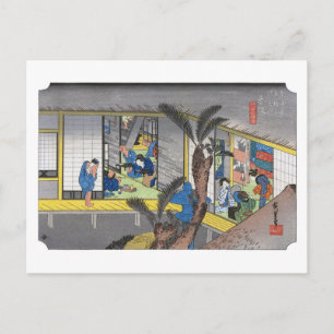 ukiyoe Hiroshige No.36 Akasaka Postcard