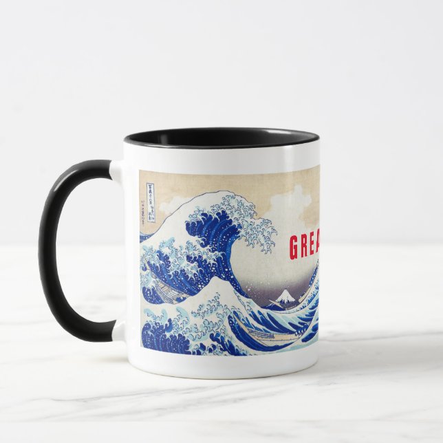 ukiyoe - Hokusai : No21 Great Wave -  Mug (Left)