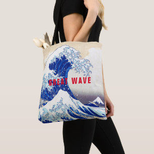 ukiyoe - Hokusai : No.21 Great Wave -  Tote Bag