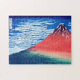 ukiyoe - Hokusai : No.33 Red Fuji -  Jigsaw Puzzle