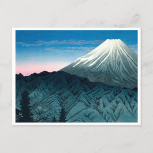 Ukiyoe [komei] 06 Mount Fuji From Hakone Postcard