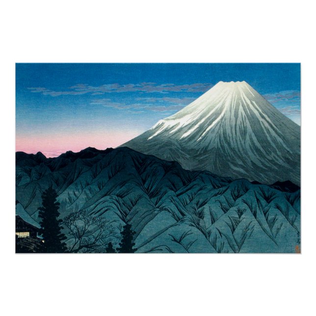 Ukiyoe [komei] 06 Mount Fuji From Hakone Poster (Front)