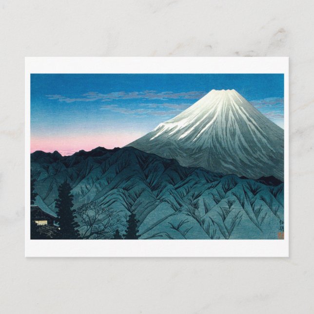 ukiyoe [Shōtei] Mount Fuji From Hakone Postcard (Front)