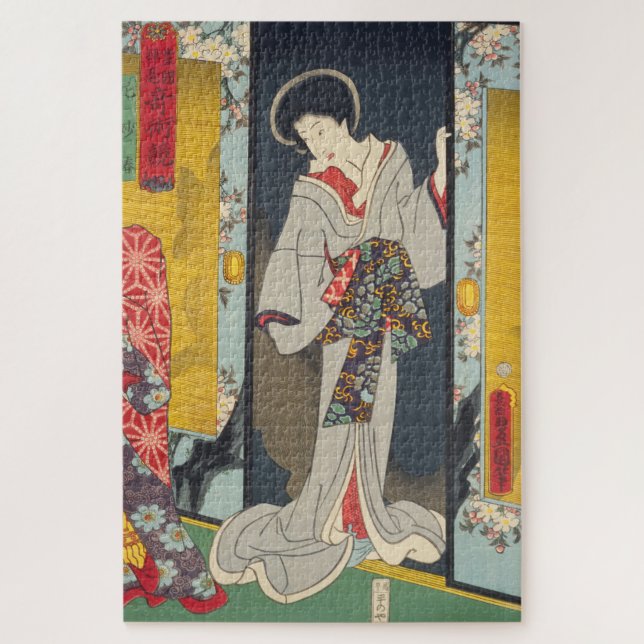 ukiyoe - Toyokuni - No.10  Ama Myōchin - Jigsaw Puzzle (Vertical)