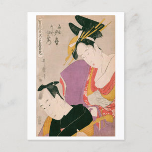 Ukiyoe [Utamaro] beauties 007 Postcard