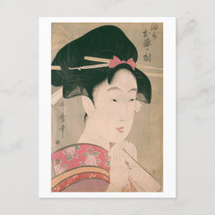 Ukiyoe [Utamaro] beauties 019 Postcard